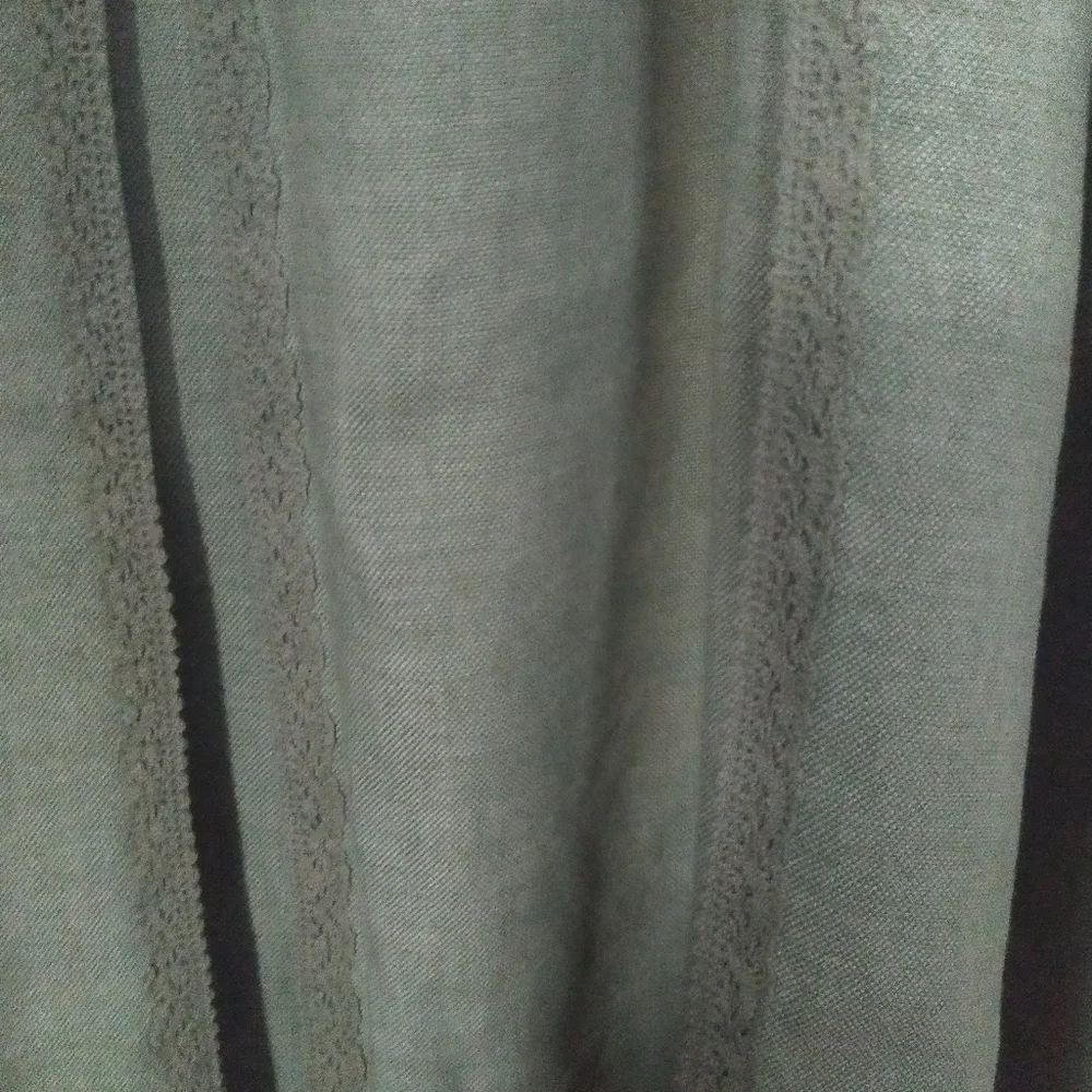 J. Jill Light Sage A-Line Linen-Blend Midi Skirt - Picture 5 of 8